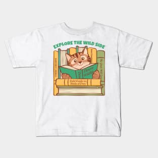 Explore the Wild Side with Books Kids T-Shirt